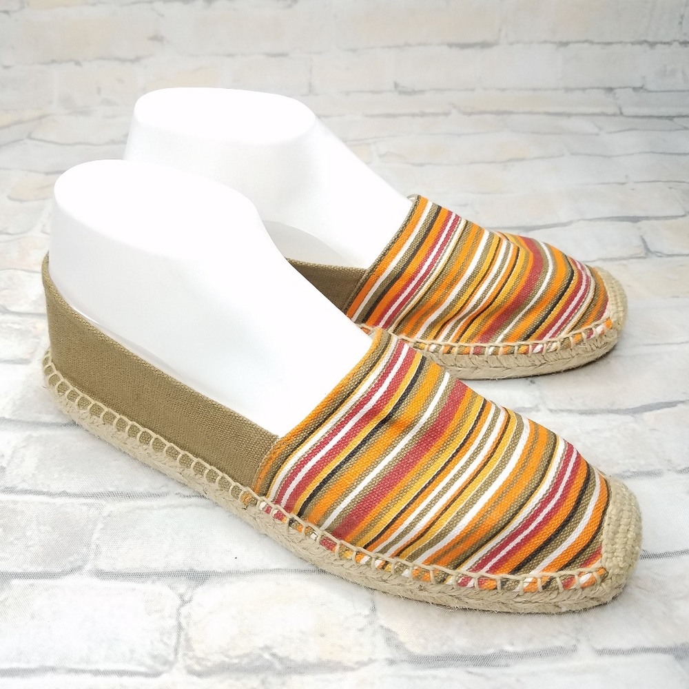 Sam Edelman Stripped Espadrilles Shoes 8/8.5